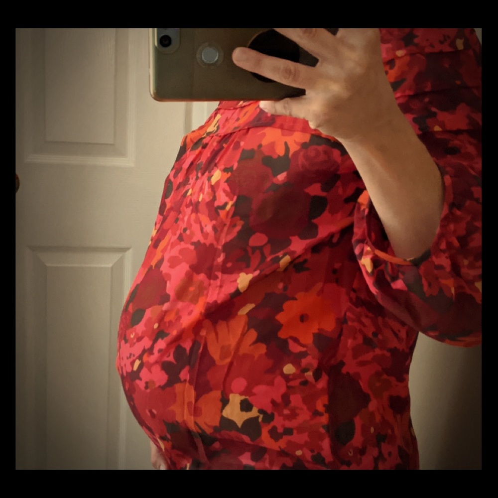 Maternity flowered top